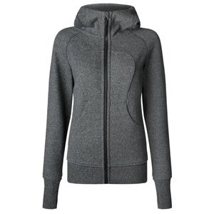Lululemon Scuba Hoodie Full Zip - Heathered Black